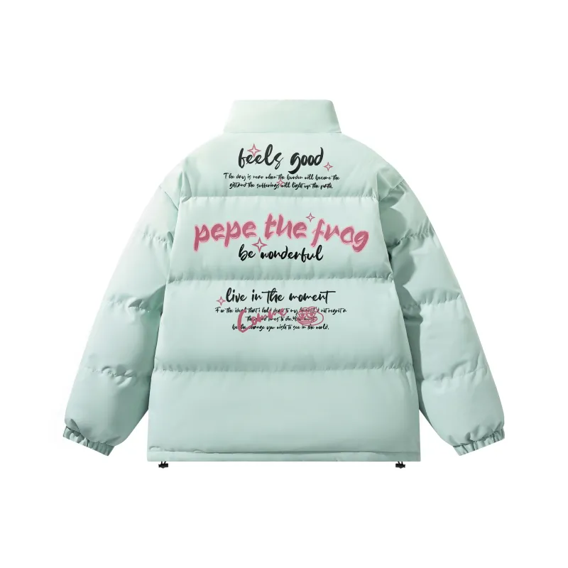 Pepe The Frog Puffer Jacket Unisex-9
