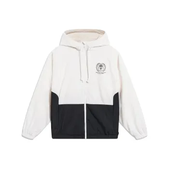 LiNing Badfive Trench Coat Men's Ivory Black
