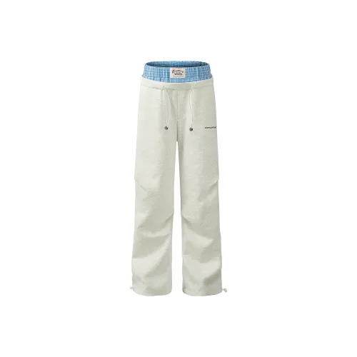 Printed Patch Loose Retro Trend Long Casual Pants