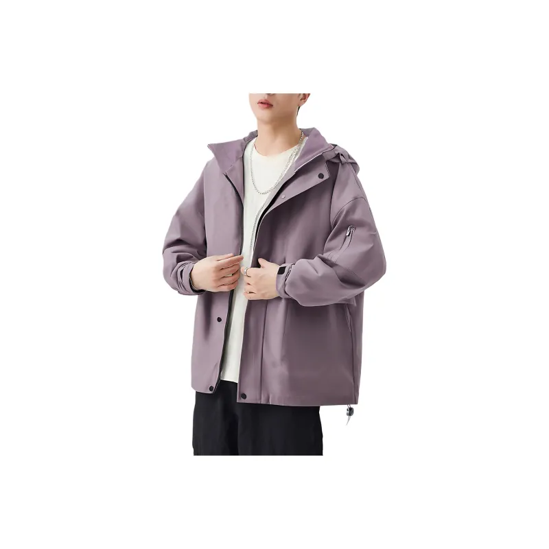 EYEUNDERSTAND Jackets Coats Unisex Burgundy-0