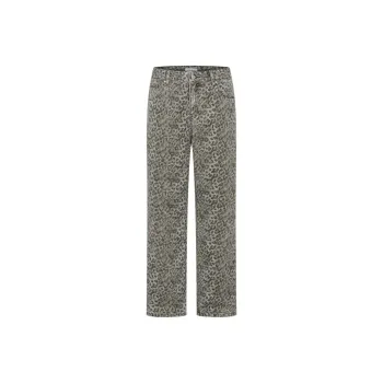 URBAN REVIVO Jeans Men Gray Green Print