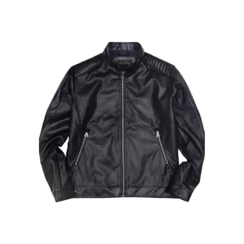 AKCLUB Original Series Leather Jacket Men's Black
