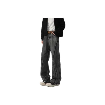 T IRA Jeans Unisex Black Gray Color