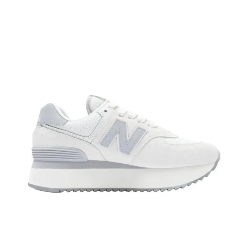 New Balance NB 574 Anti Slip Wear Resistant Low Top Running Shoes Women's White-1
