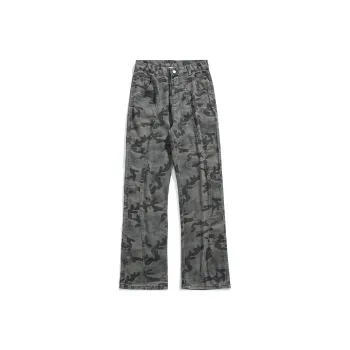 BRYAN JIMENEZ Jeans Unisex Camouflage