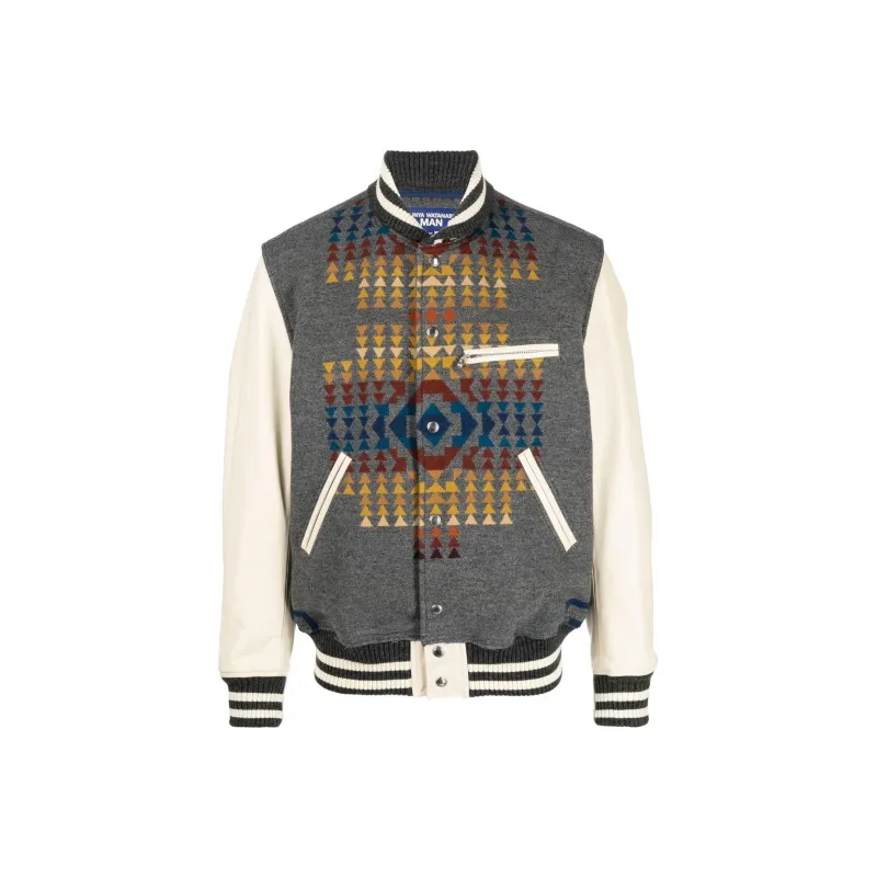 JUNYA WATANABE Pendleton Varsity Button-Up Jacket-0