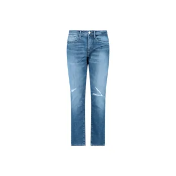 FRAME Straight-Fit Cropped Jeans