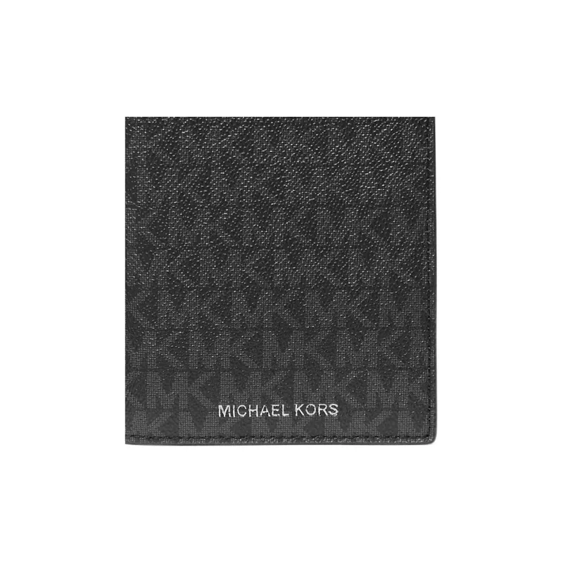 MICHAEL KORS Coated Canvas Passport Holder Men's Black-2