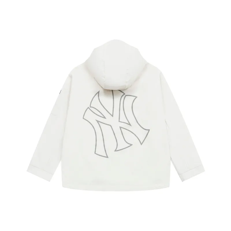 MLB New York Yankees Basic Collection SS25 Jackets Coats Unisex Heather Gray Ivory-0