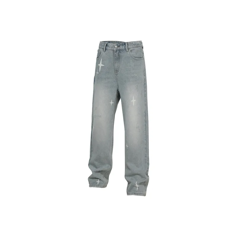 BJHG Jeans Unisex Washed Blue-0