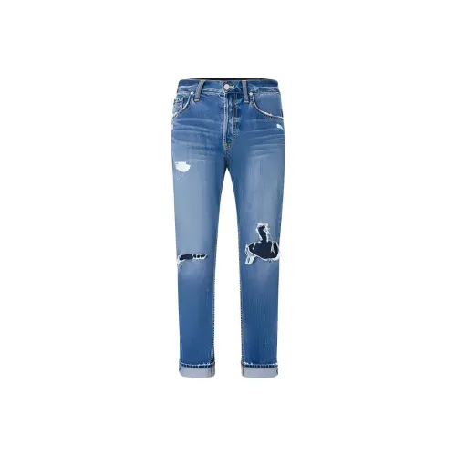 RASHOMONG Jeans Unisex White