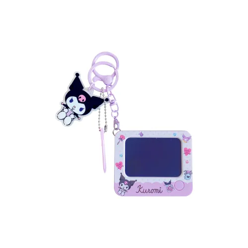 Hello Kitty Polyester Keychains Unisex Black White