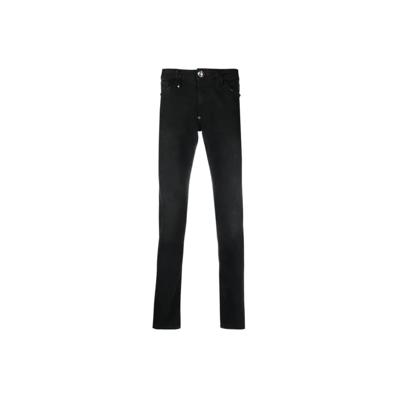 PHILIPP PLEIN Logo plaque Slim leg Jeans-0