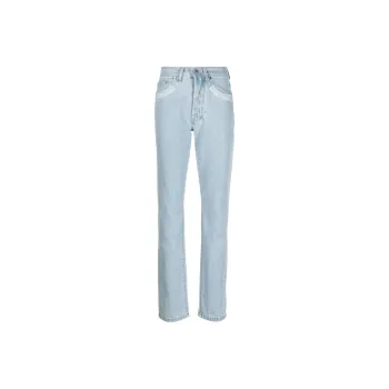 032c Double Shift Ripped patch Straight leg Jeans