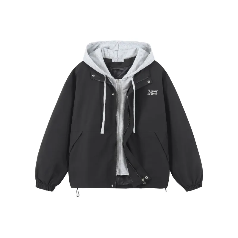 LIVINGTOWN Jacket Unisex Beige Blue-2