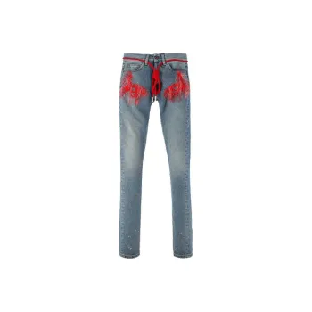 OFF-WHITE Jeans Men Blue
