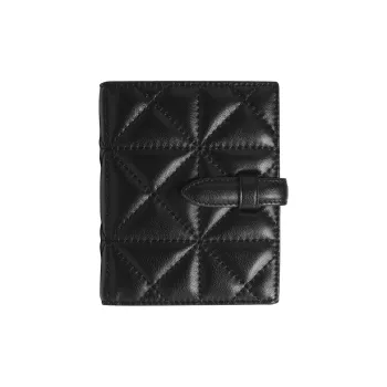 Miao Di Sheepskin Wallet Women's Obsidian Black