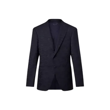 LOUIS VUITTON Single-Breasted Wool Pont Neuf Cutaway Jacket