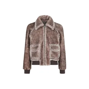FENDI Leather Jackets Men Brown