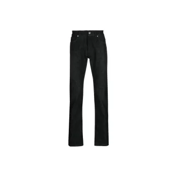 VERSACE Logo Embellished Straight Leg Jeans