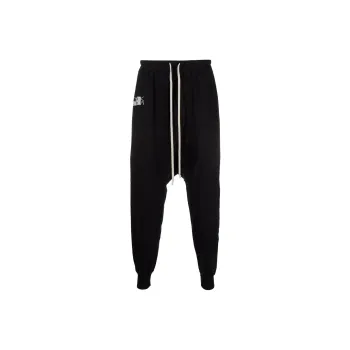 Rick Owens DRKSHDW Logo print Drop crotch Trousers