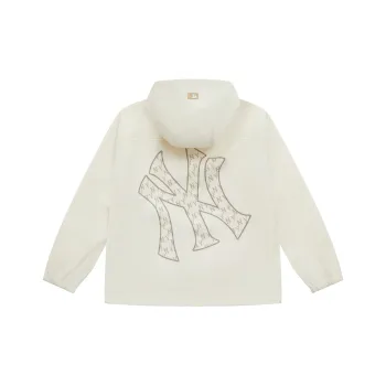 MLB Monogram Big Lux New York Yankees Jackets Coats Unisex Hemp Cream