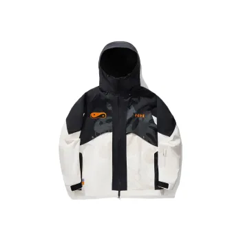LiNing Li Ning X Steven Harrington Trench Coats Unisex Black Ecru
