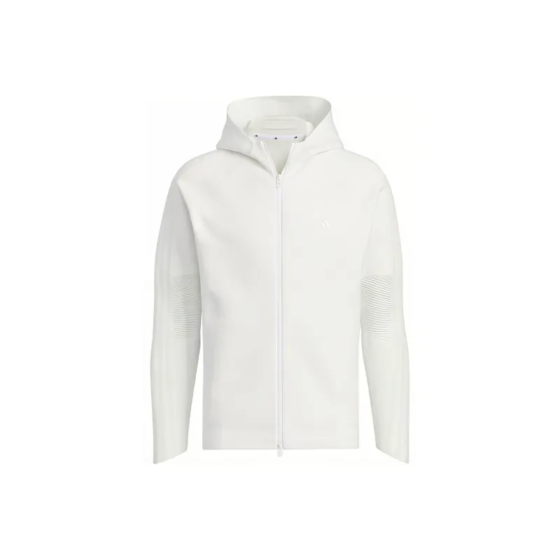 Adidas Primeknit Hooded Jacket Jackets Coats Men's White-0