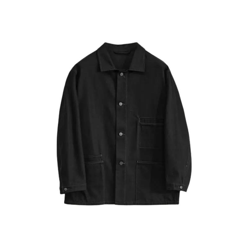 Lemaire Long Sleeved Button Up Shirt Jacket-0