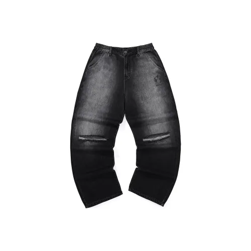 GENANX Jeans Unisex Black Gray Color
