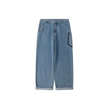 COUNTRY MOMENT Straight Thin Jeans Men's Blue
