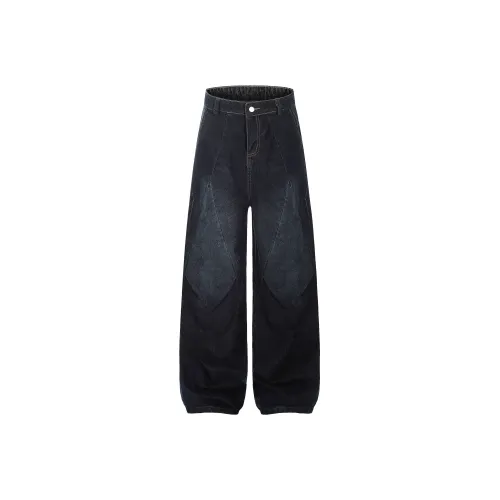 Printed Patch Loose Retro Trend Long Casual Pants