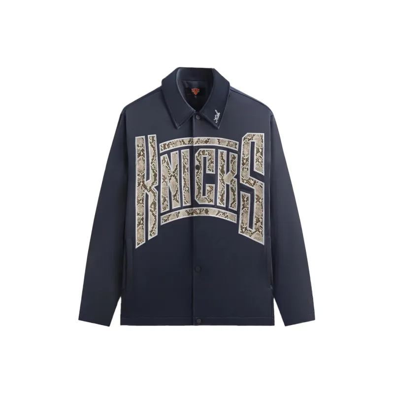 KITH X New York Knicks Snap Front Coaches Jacket-0