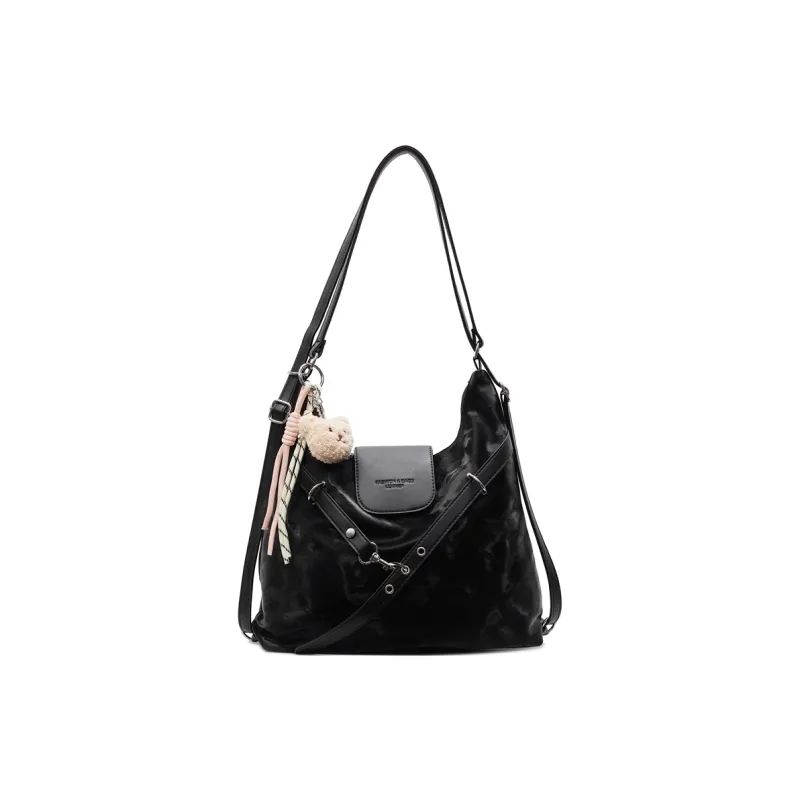 Bueno PU Shoulder Bag Women's Black/White/Blue/Green/Yellow/Silver-9
