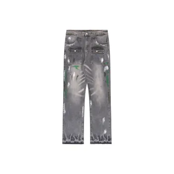 XINYINSU Jeans Unisex Gray