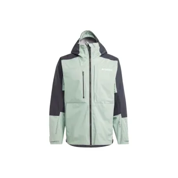 Adidas Terrex Xploric Rain.Rdy Hiking Jacket Jackets Coats Men's Silver Green