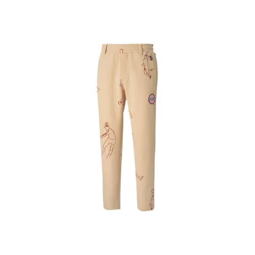 PUMA Casual Pants Men Peach
