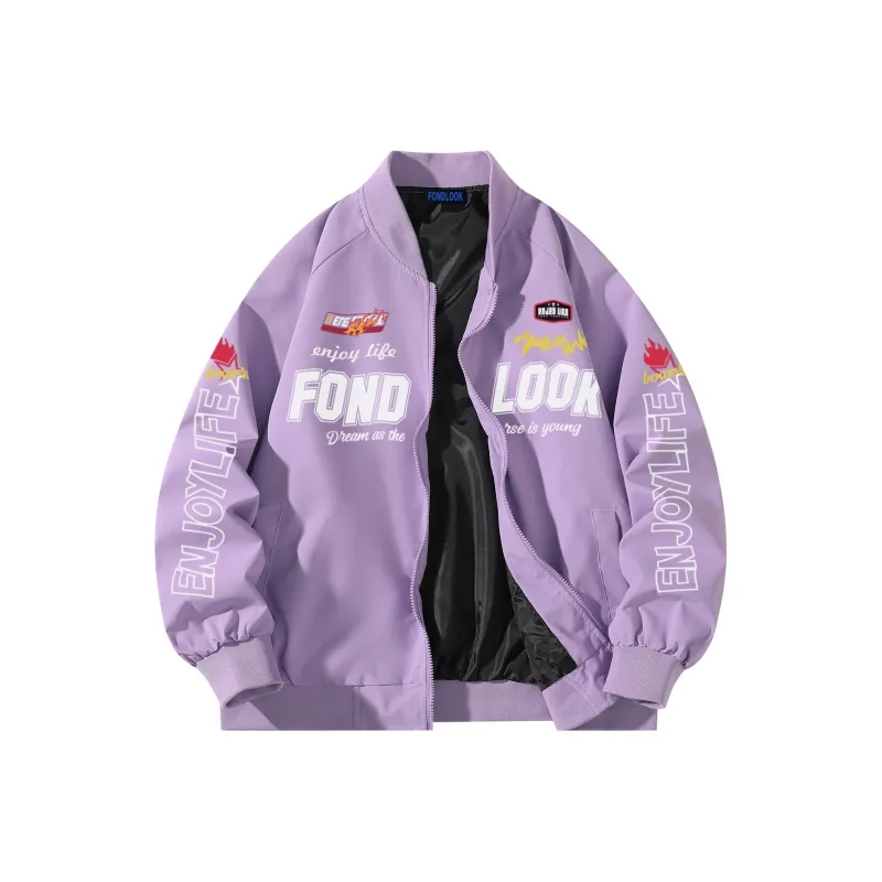 FONDLOOK Jackets Coats Unisex Black-8