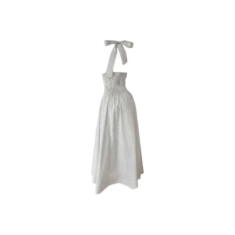PLANE DRIFT Sleeveless Dress Women's Striped Dress-1