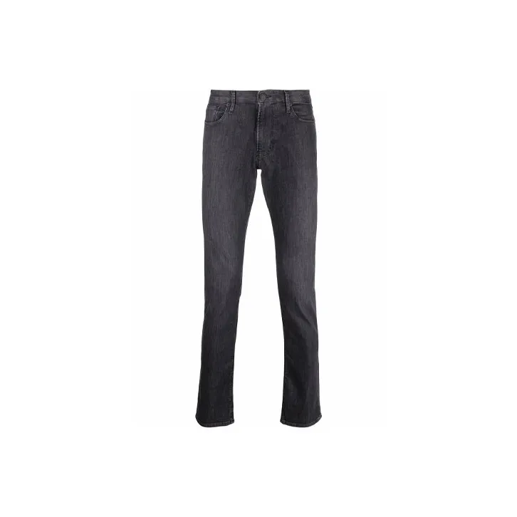 EMPORIO ARMANI Logo Embroidered Skinny Jeans-0