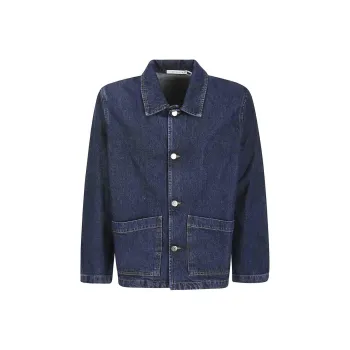 Sunflower Spread Collared Buttoned Denim Jacket