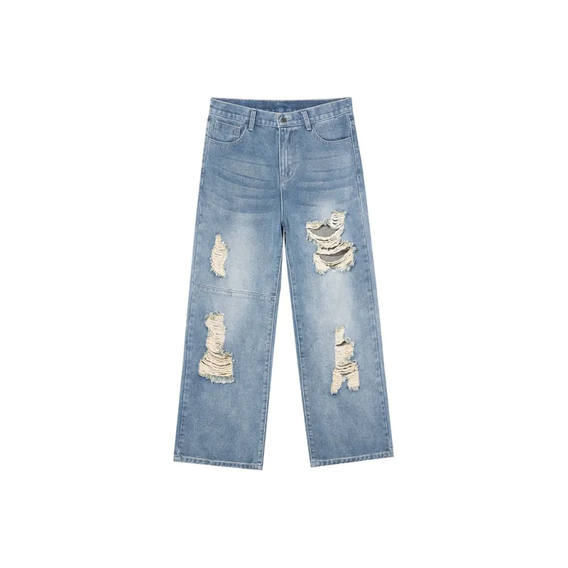 LOOKUN Jeans Unisex Blue-0