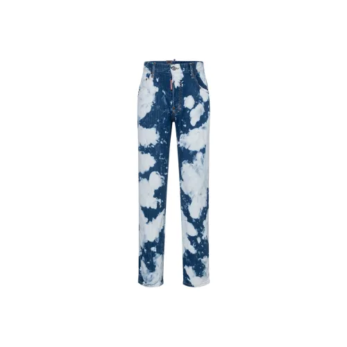DSQUARED 2 Bleached Paint splatter Jeans