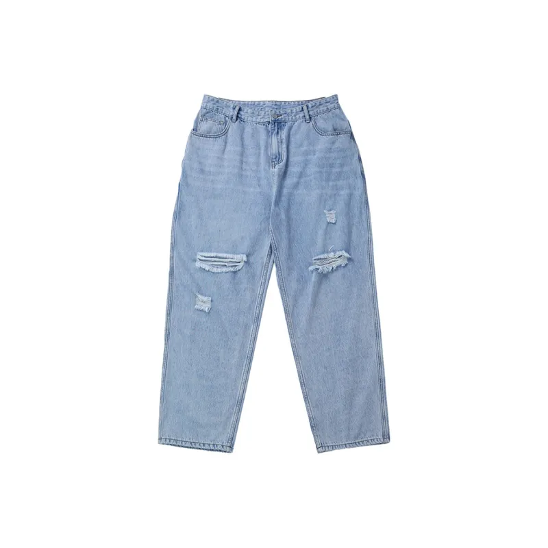 WAYNEXZAVIER Straight Jeans Men's Light Blue-0