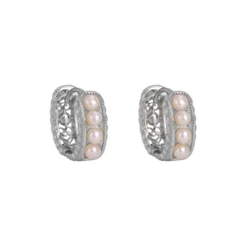 ZHENZHUAOMI Pearl Clip On Earrings Women's