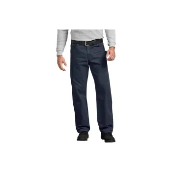 Dickies Relaxed Fit Sanded Duck Carpenter Pants Cargo Pants Men's Marine Blue