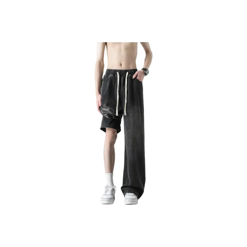 WARNING LIGHT Jeans Unisex Black-0