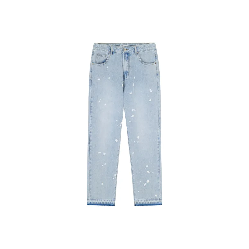 GUKUUL Straight Jeans Unisex Light Blue-0