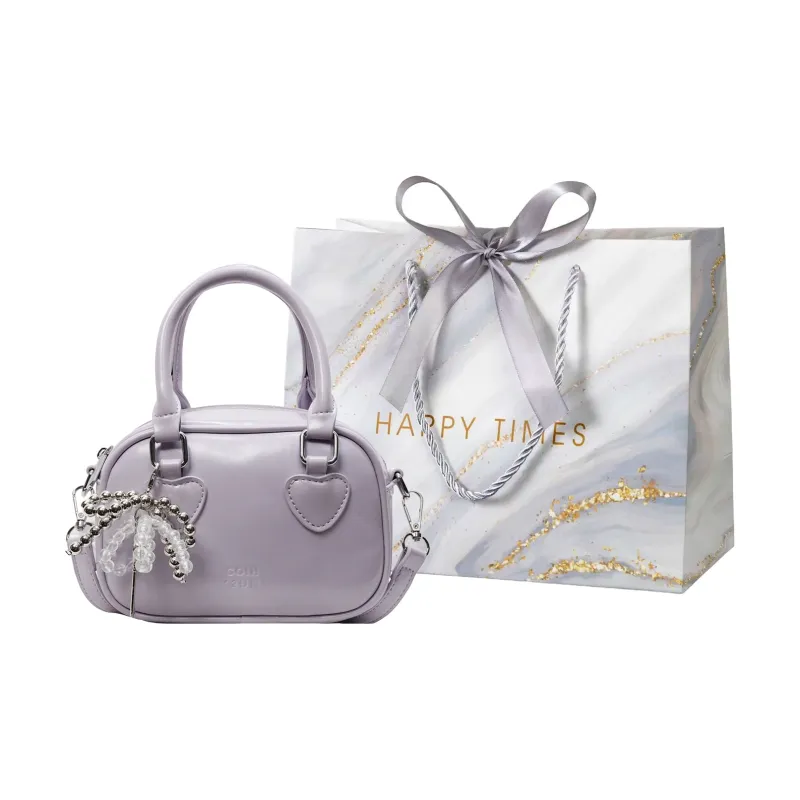 Miss Angel PU Handbag Women's White/Pink/Black-6