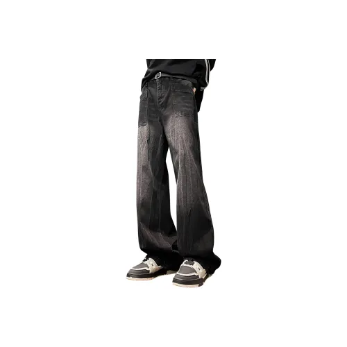 MARK WAFFLE Knitted Sweatpants Unisex Black